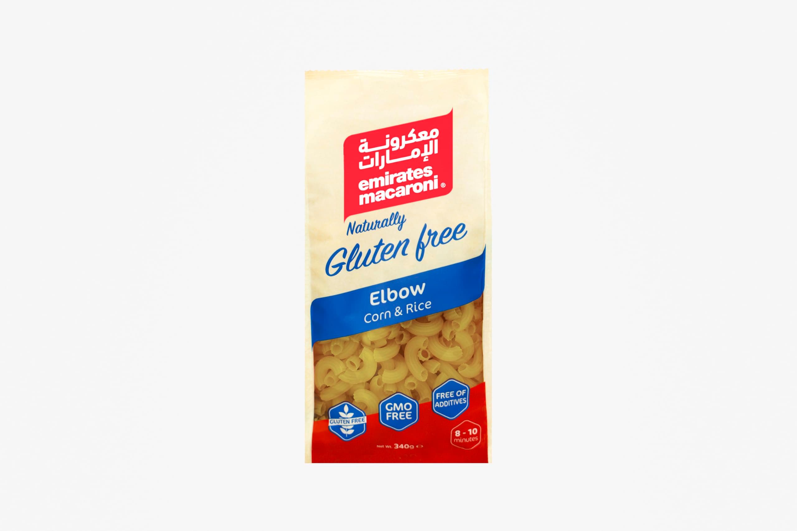 Emirates Macaroni Emmac Gluten Free Corni, 340G, beige