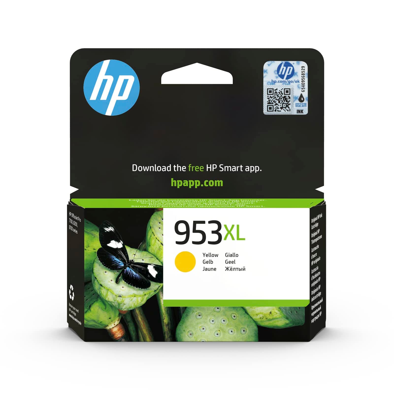 HP Inkjet Cartridges, Yellow, Standard (High Yield)