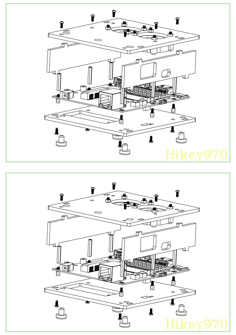 LoveRPi HiKey 970 Acrylic Case