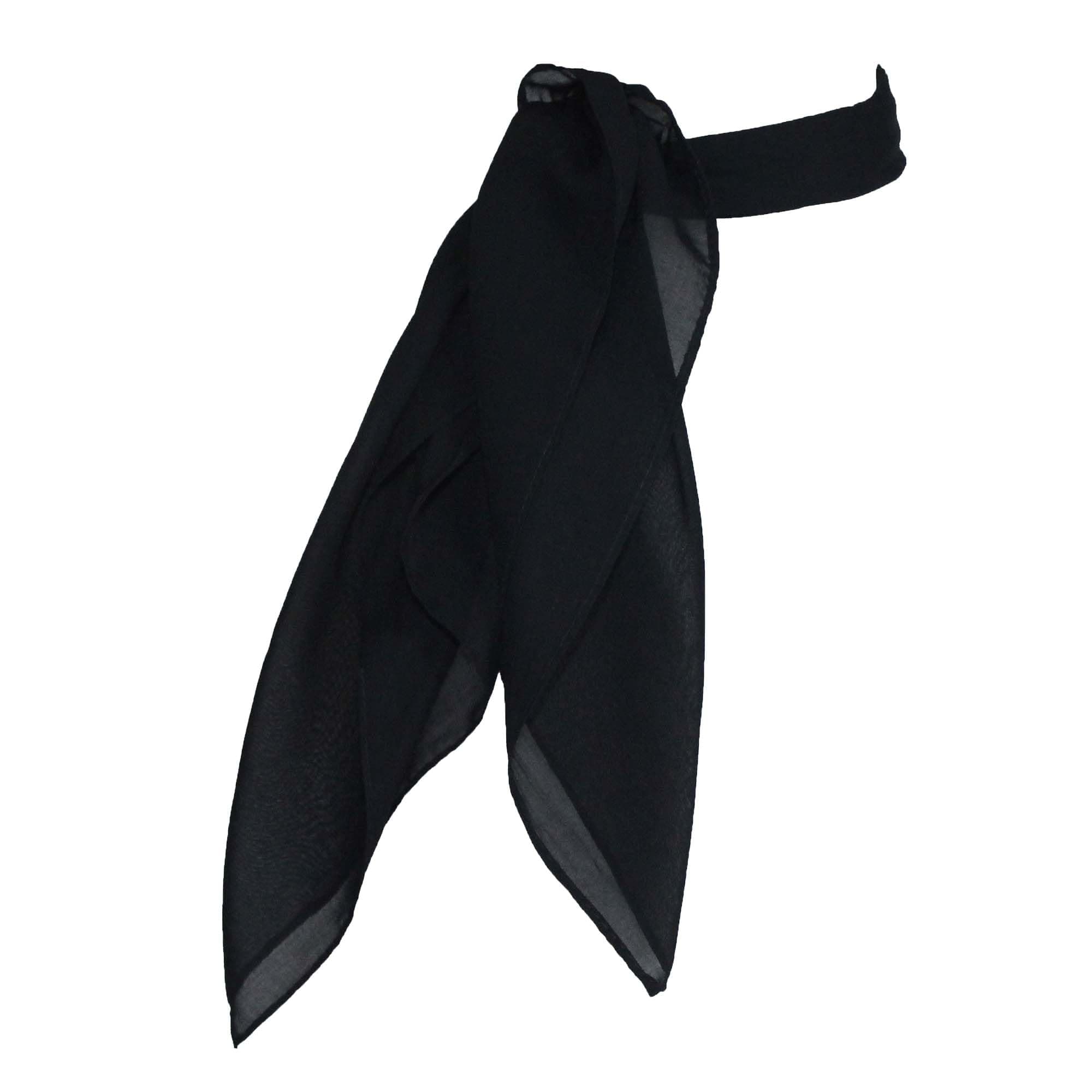 1950s Chiffon Scarf Square Vintage Retro Sheer Neck Hair Tie Women Girls