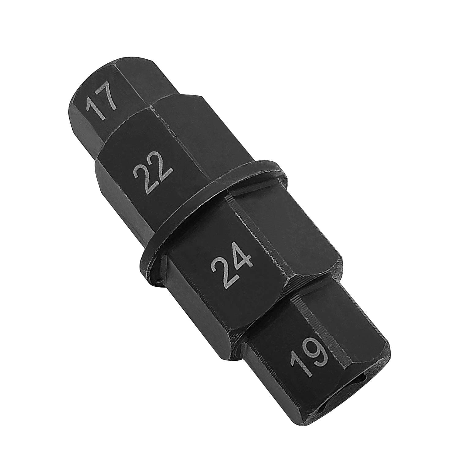 Ease2U Motorcycles Hex Axle Tool ââ‚¬â€œ 17mm, 19mm, 22mm, 24mm ââ‚¬â€œ Hex Allen Front Wheel Hub Axle Spindle Socket Adapter Tool 3/8ââ‚¬Â Inch