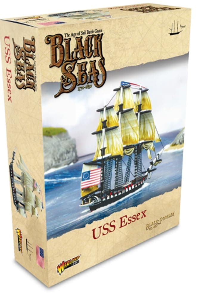 Warlord Black Seas The Age of Sail USS Essex for Black Seas Table Top Ship Combat Battle War Game 792414002