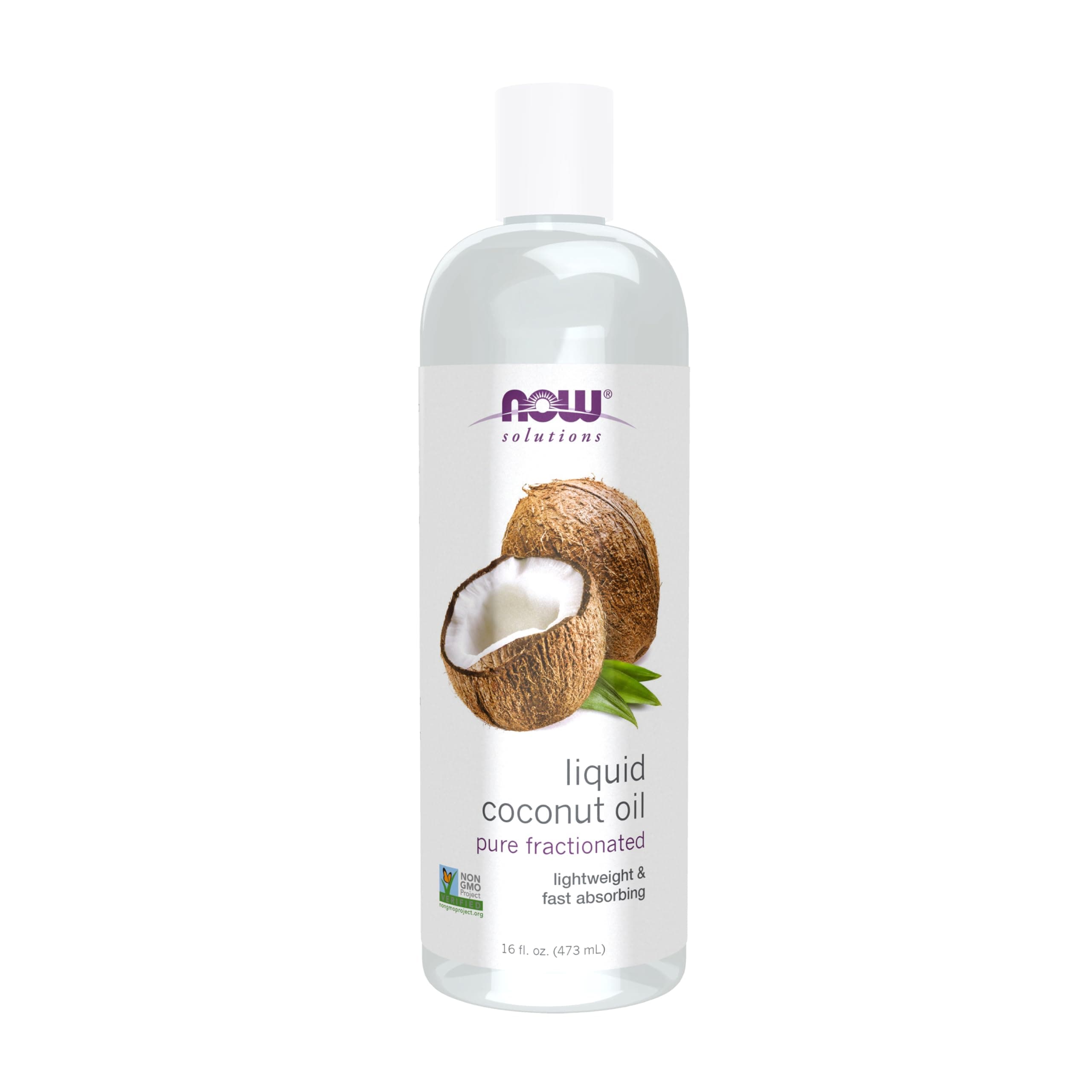Solutions, Liquid Coconut Oil, Light and Nourishing, Promotes Healthy-Looking Skin and Hair, 16-Ounce