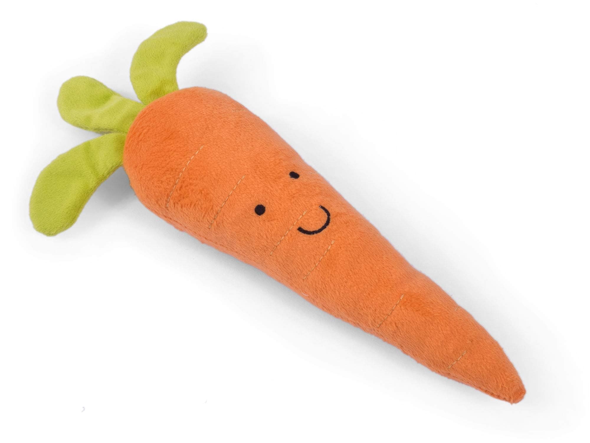 Foodie Faces Fluffy Carrot Dog Toy