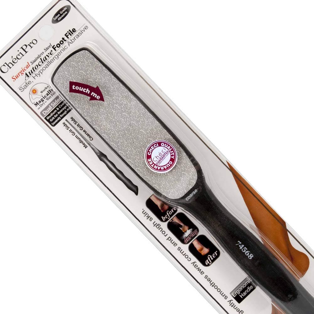 Checi Autoclave Sanitize and Sterilize Dual Coarse and Medium Foot File Carded