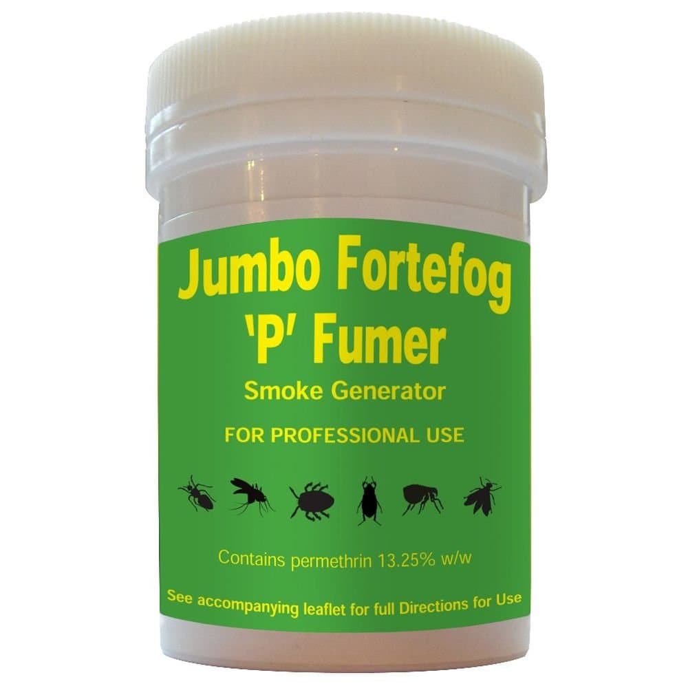 Fortefog P Fumer Insecticidal Smoke Generator Kills Insects/Mites/Spiders/Fleas Maxi - 27G