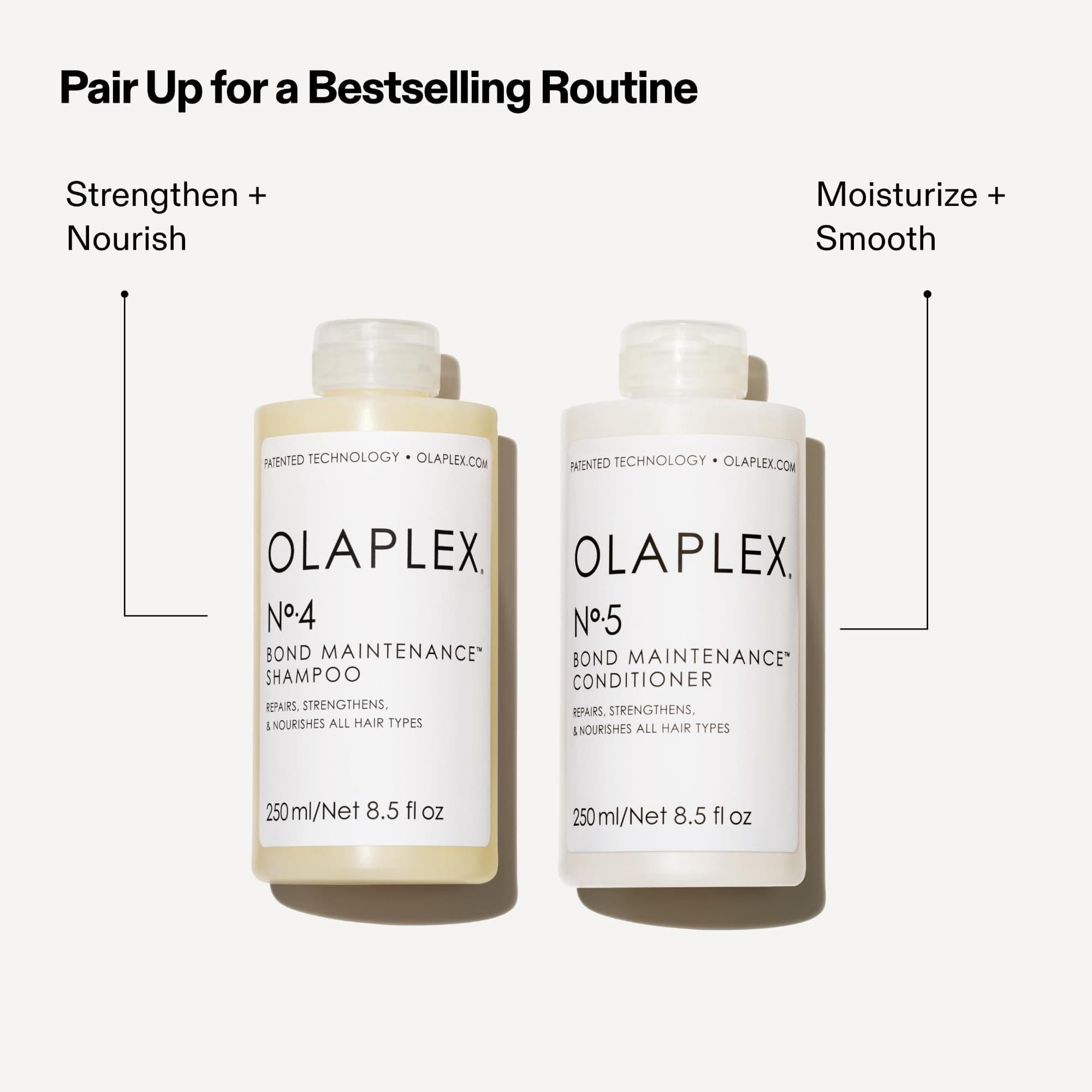 Olaplex No. 5 Bond Maintenance Conditioner, Repairs, Strengthens, & Nourishes All Hair Types, Leaving Hair Feeling Soft & Adds Shine, 250 mL / 8.5 Fl. Oz.