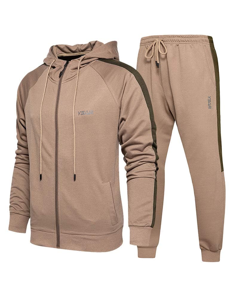 LavnisMen's Casual Tracksuit Long Sleeve Running Jogging Athletic Sports Set