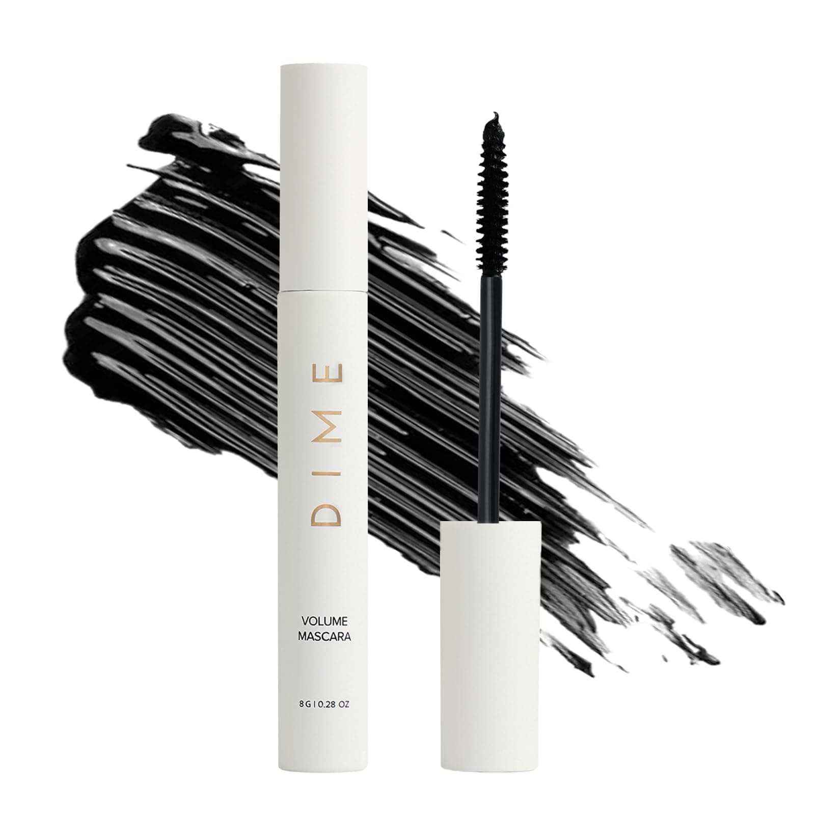 Beauty Volume Mascara - Smudge-Proof Tubing Mascara for Fuller, Thicker Lashes, Adds Volume & Length, Black 0.28 oz / 8 g