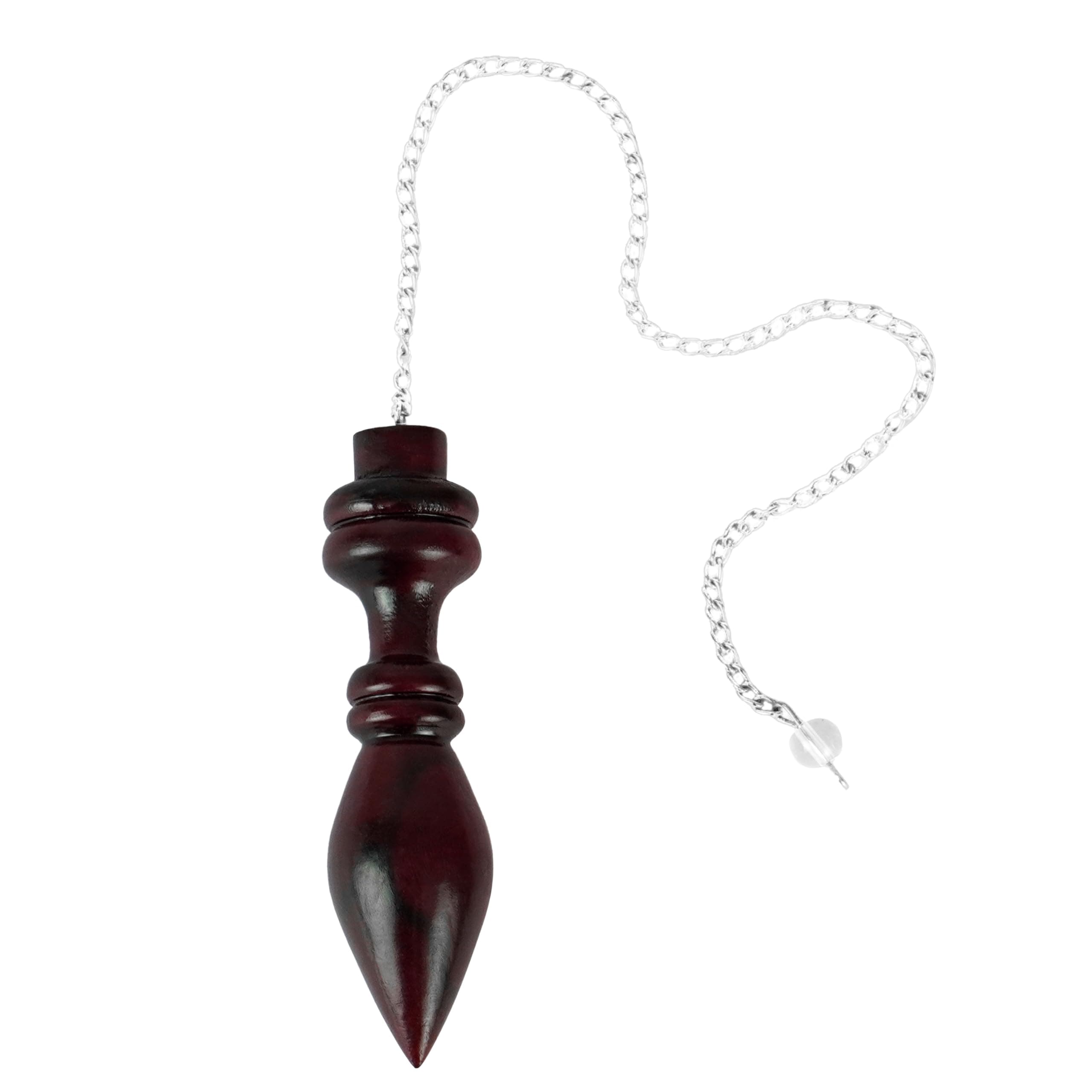 Jet Rosewood Egyptian Pendulum R-6 for Healing, Metaphysical Divination Gemstone Pendulum Crystal Reiki Feng Shui, Meditation, Gift for Men Women