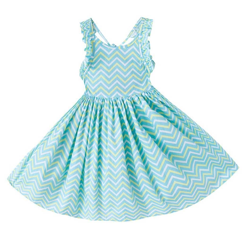 Tonwod Little Girl Dress,Sleeveless Cotton Casual Summer Clothes Floral Sundress Straps Beach Skirt Suit for 1-10 Years Old Girls (10/12, Sky blue-1704)