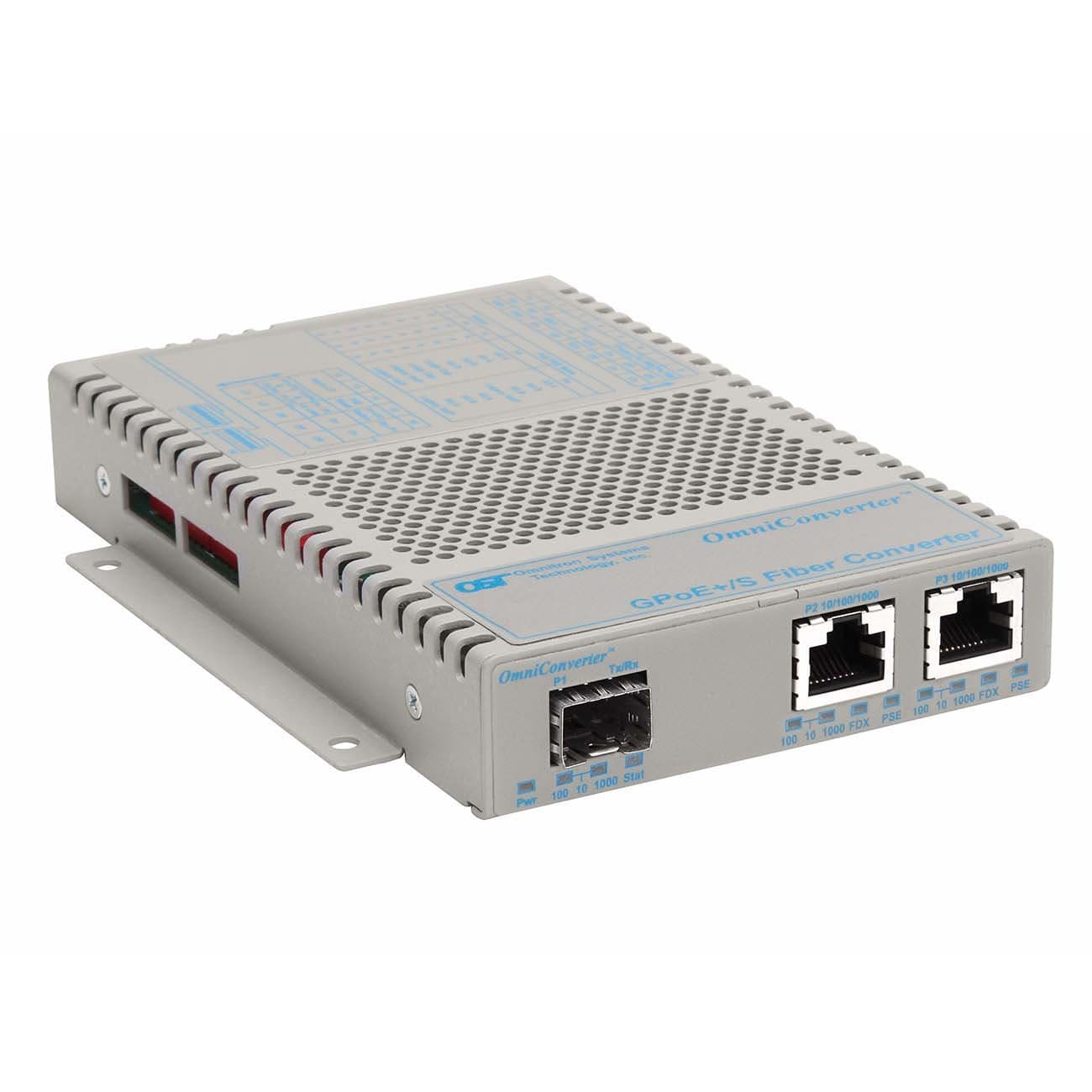 Omniconv Gpoe+/s 100/1000BASE-X 10/100/1000T RJ45 Sfp 240AC Wide
