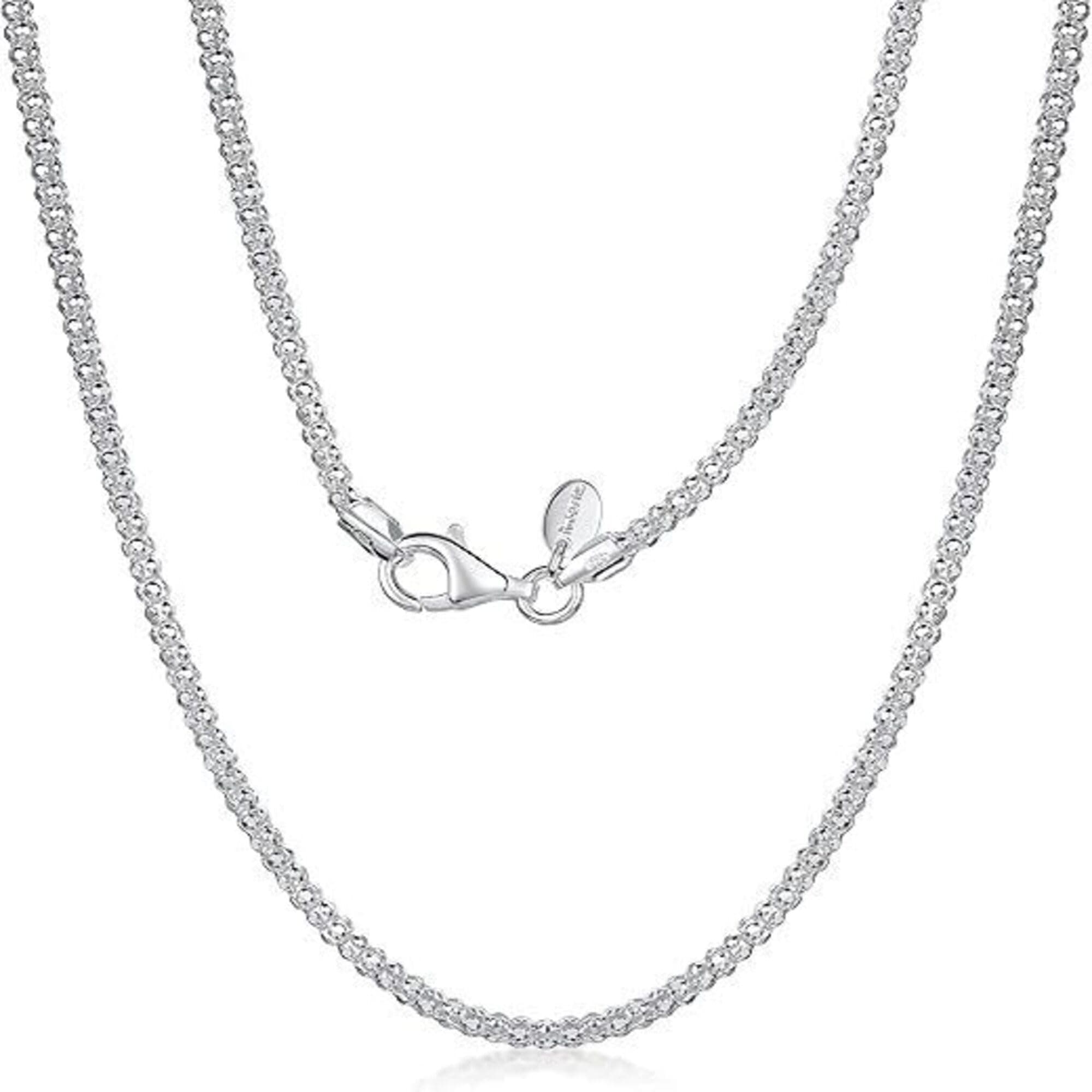 925 Sterling Silver Sparkling Clavicle Chain Choker Necklace For Women Jewelry Wedding Party Birthday Gift