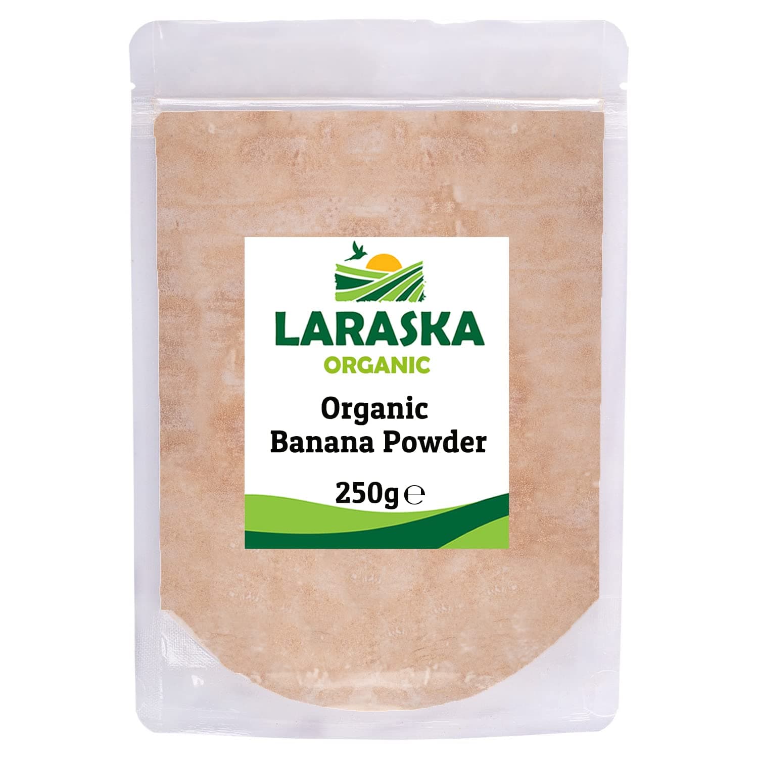 Organic Banana Powder 250g - Whole Raw Fruit Flour, Best Flavor for Smoothie, Milk, Drinks, Baking and Cooking, Certified Organic