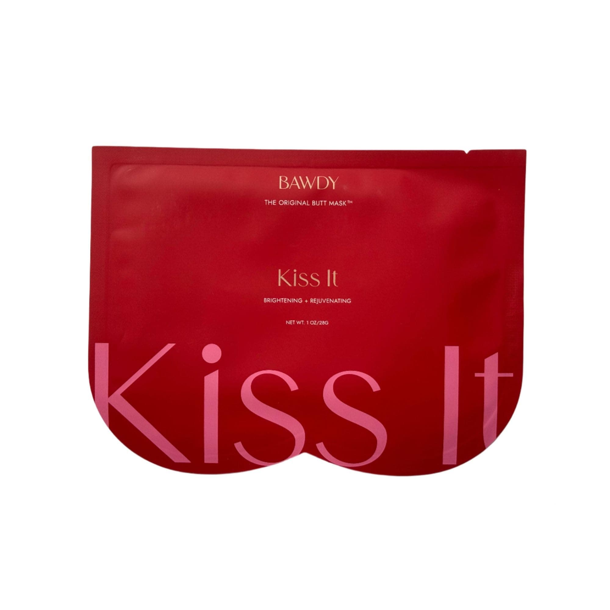 Kiss It - Citrus Beauty Butt Mask - Illuminating + Rejuvenating - 2 Sheets, One for Each Cheek - Clean Beauty Mask for Your Butt (2 Sheets - Single Use)