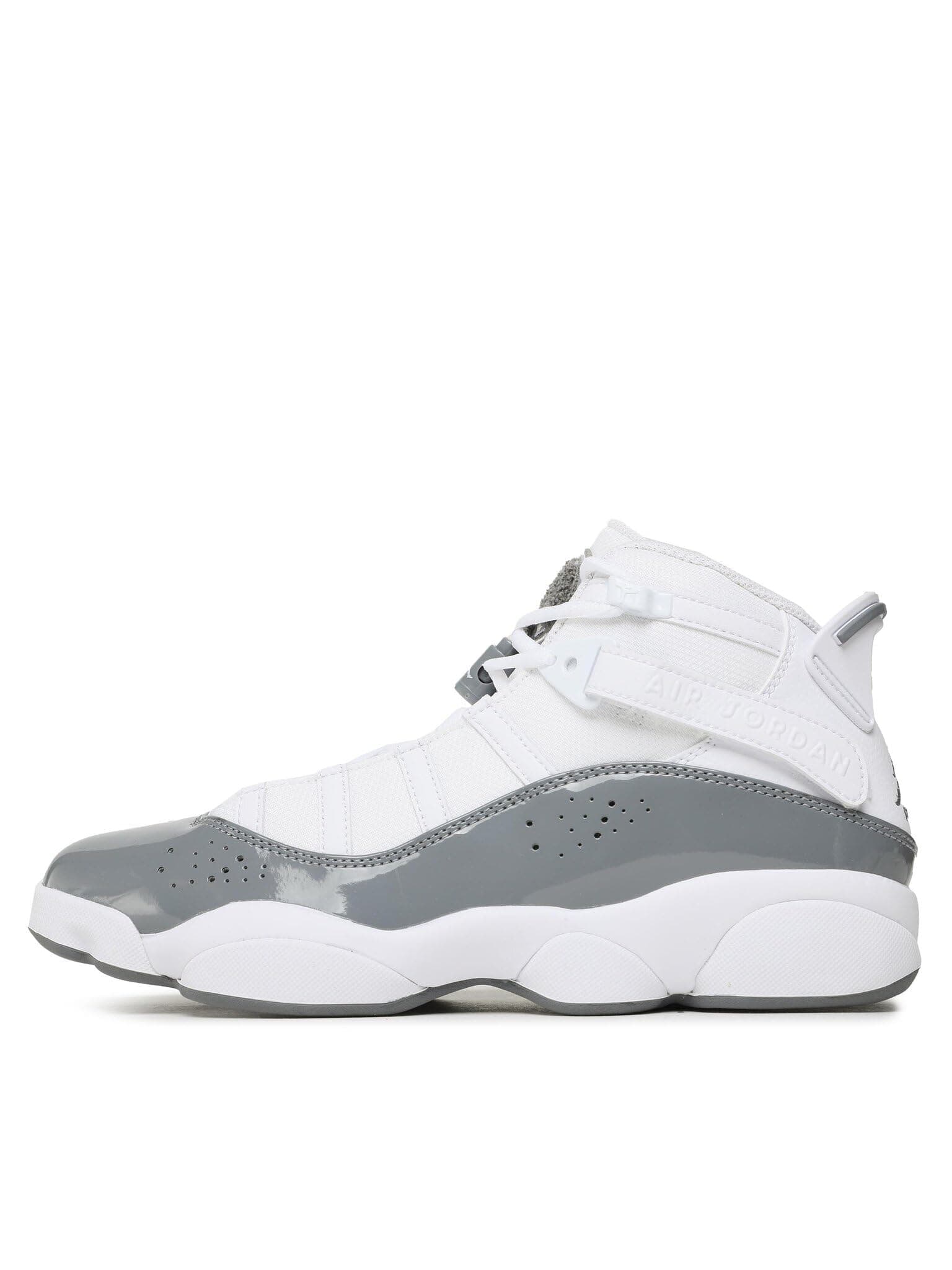 NIKE Jordan Air 6 Rings White-Cool-Grey-White, 10.5