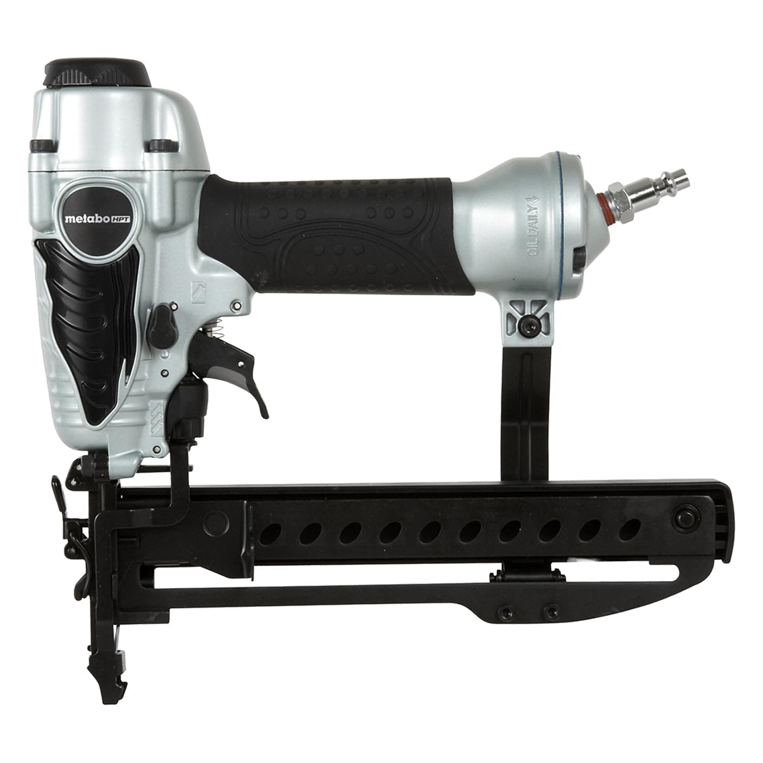 Metabo HPT Narrow Crown Stapler, Pro-Preferred Pneumatic Power Nailers, Finish Stapler for Furniture & Cabinetry, Lightweight Trim Tool, Ergonomic Design, 18 Gauge, 1/2″ to 1-1/2″ Staples, N3804AB3