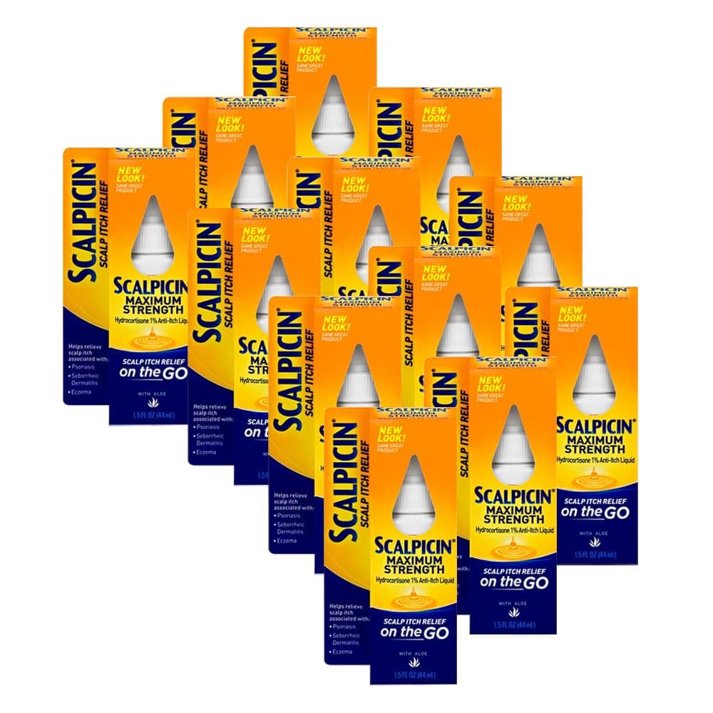 Scalp Itch Relief, 1.5 fl Oz. Maximum Strength ( Pack of 12)