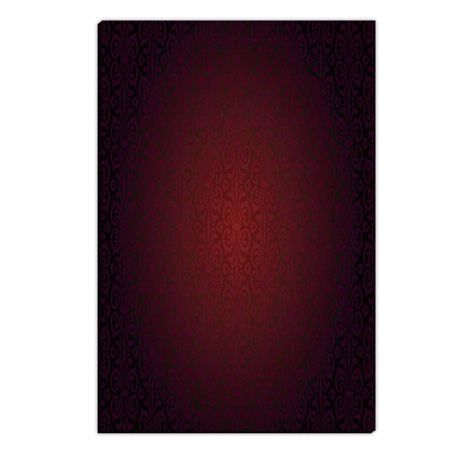 Hitecera Dark red Wallpaper repitable Gradient Vector Background Wall Art Decor for Living Room,048986 Room Decor for Men Bedroom,12''Wx18''H