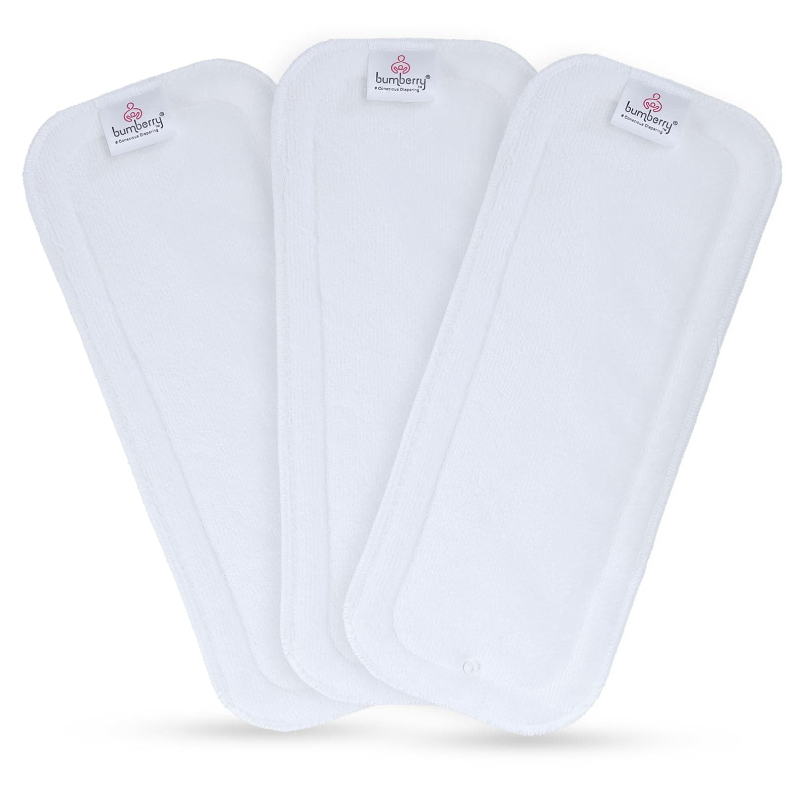 Bumberry Baby Wet Free Cloth Diaper Inserts/Soakers/Liners - Reusable Washable for Cloth Diapers/Diaper Covers/Pocket Diapers (Pack of 3) (6-36 Months)