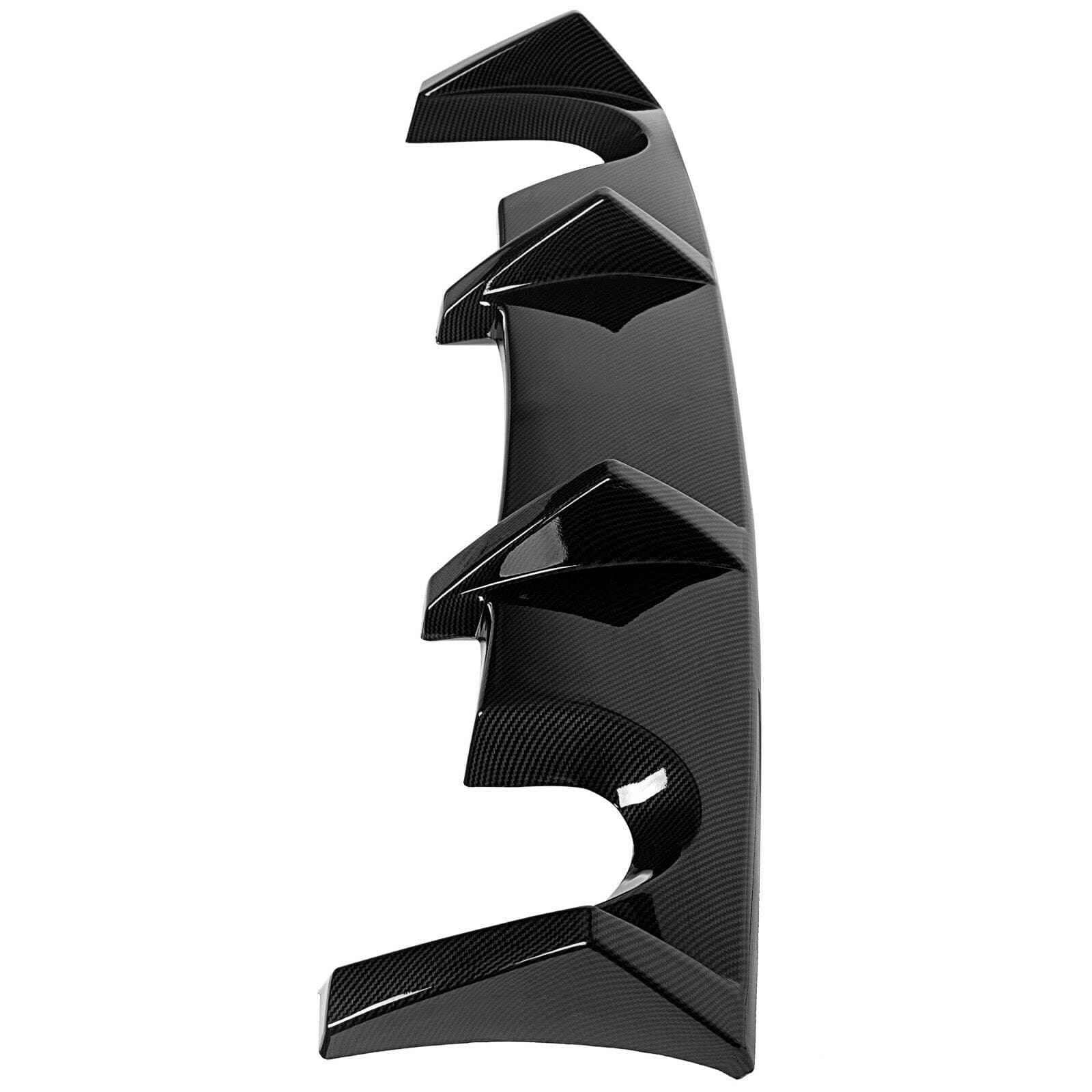 Rear Bumper Lip Diffuser Spoiler For Nissan 03-08 350z Z33 Carbon Fiber Style