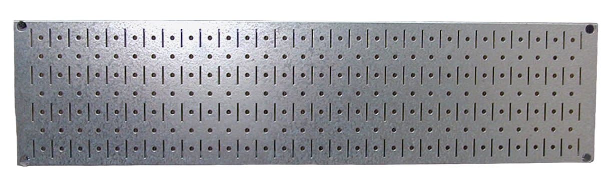 Wall Control Narrow Pegboard 8in x 32in Galvanized Metal Pegboard Runner Tool Board