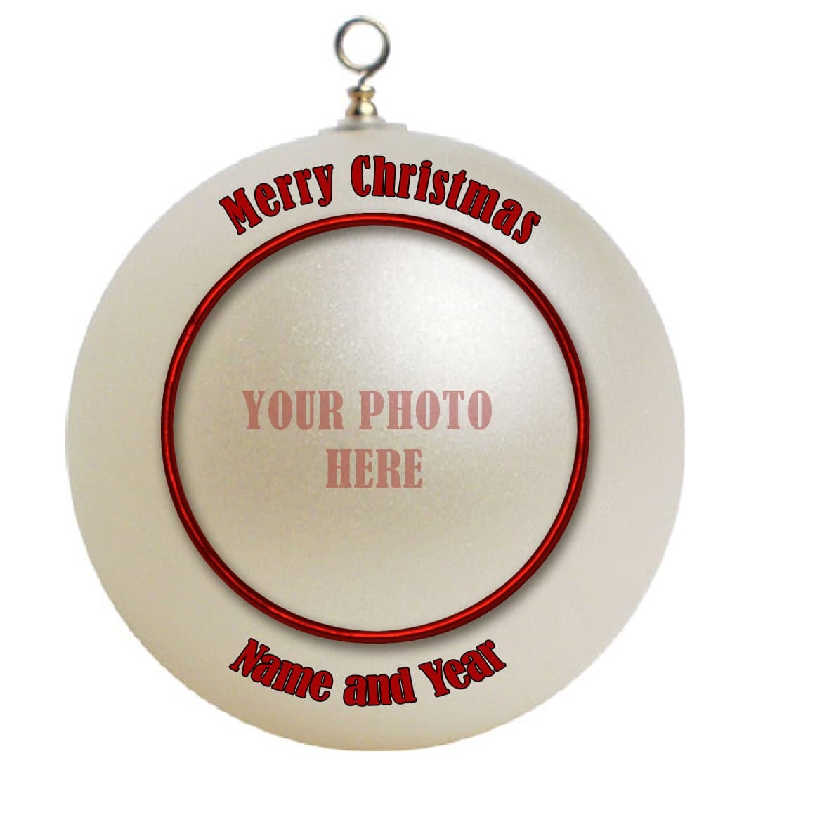 Custom Personalized Unbreakable Bulb Photo / Picture Christmas Ornament Gift Add Photo and Text By My Pixel Press #16