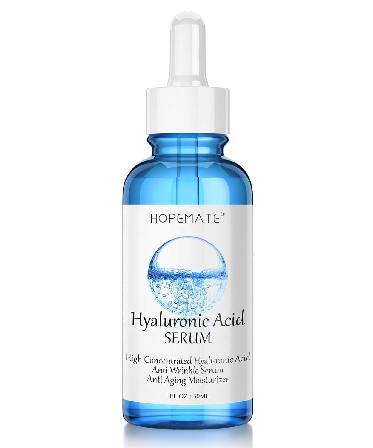 Hyaluronic Acid Skin Care Serum, HOPEMATE H Natural Botanical Serum Serum, 5% Pure Hyaluronic Acid Face Serum, revitalize, Hydrates, Plumps Skin, Anti Aging, Wrinkle Serum,Repairs Damage Skin