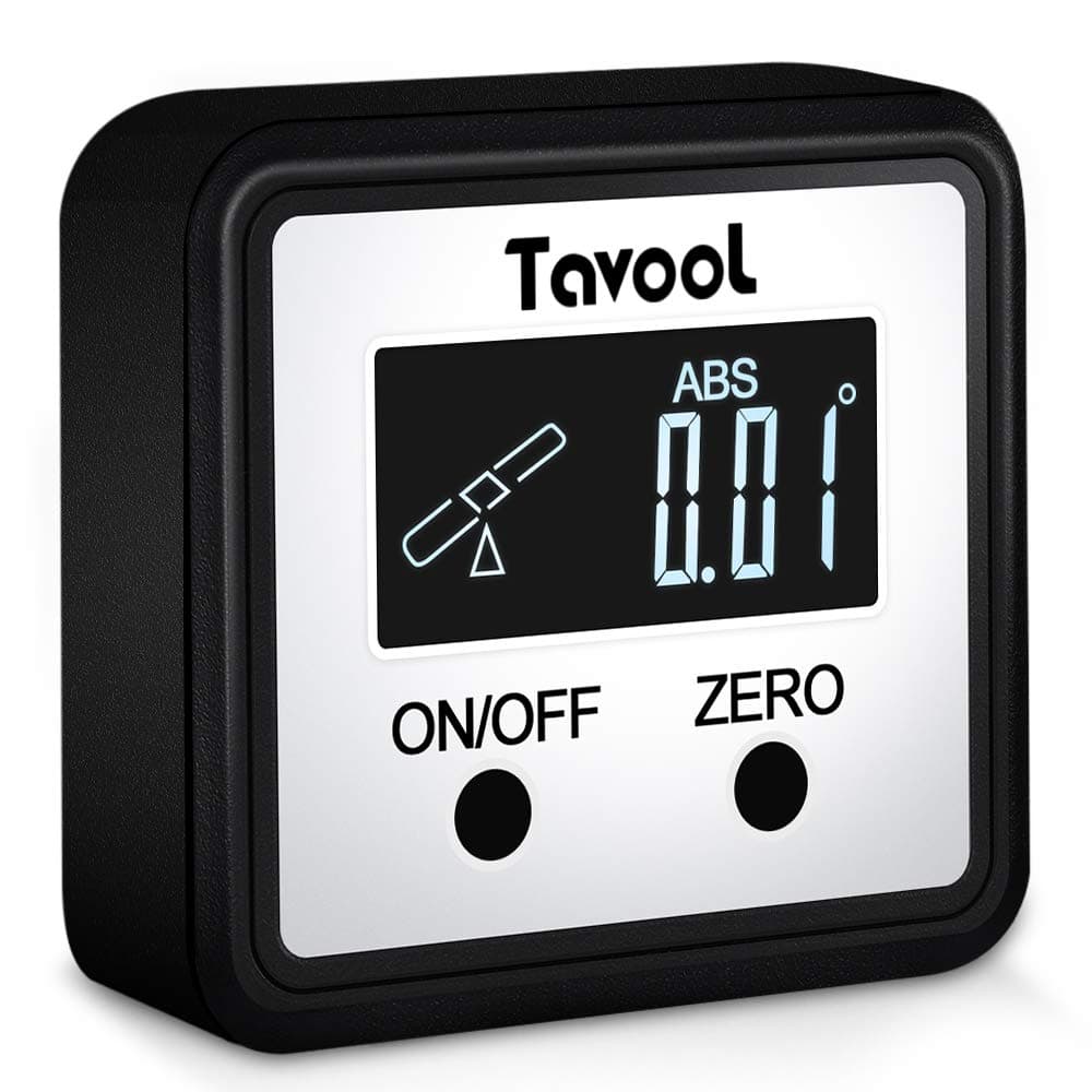 Digital Angle Gauge Angle Finder - Tavool Upgraded Digital Protractor Saw Angle Gauge Magnetic Digital Level Box Bevel Gauge Inclinometer with Backlight LCD Display for Miter Saw Woodwork Home Project