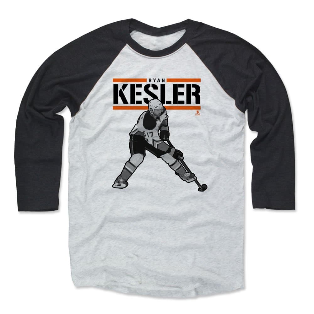 500 LEVEL Ryan Kesler Shirt - Anaheim Hockey Raglan Tee - Ryan Kesler Play