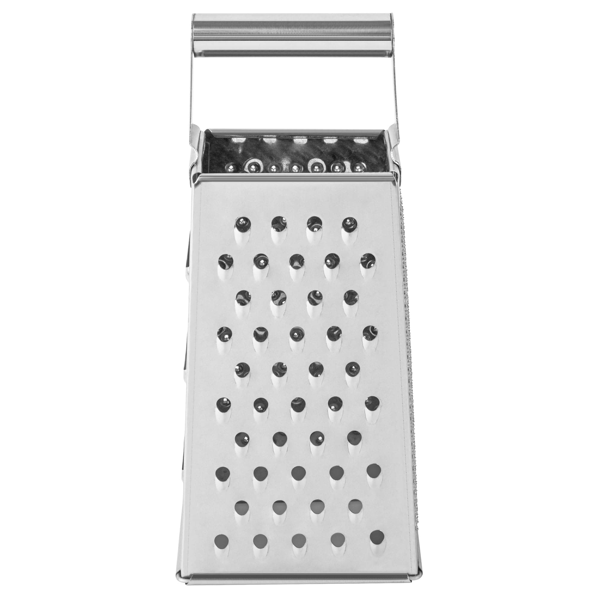 Restaurantware Met Lux Cheese Grater 1 Heavy-Duty Box Grater - With 4 Sides Built-In Handle Stainless Steel Food Grater For Vegetables And Cheese