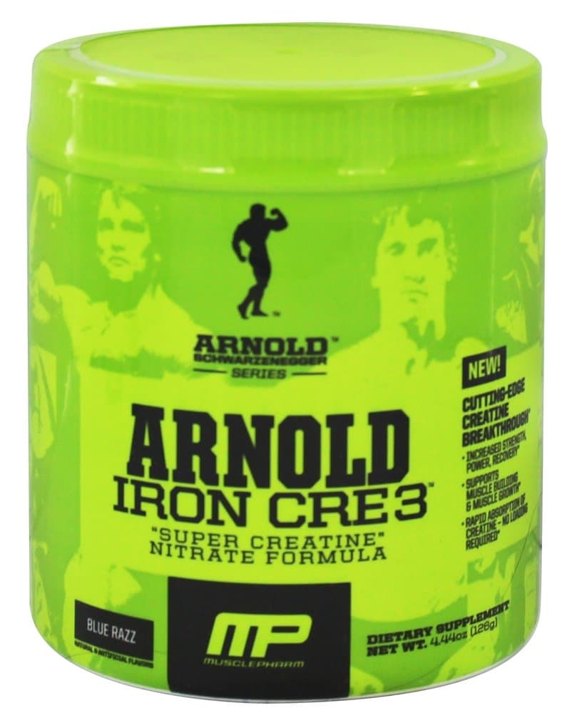 Arnold By Musclepharm Iron Cre3 Blue Razz - 30 Servings