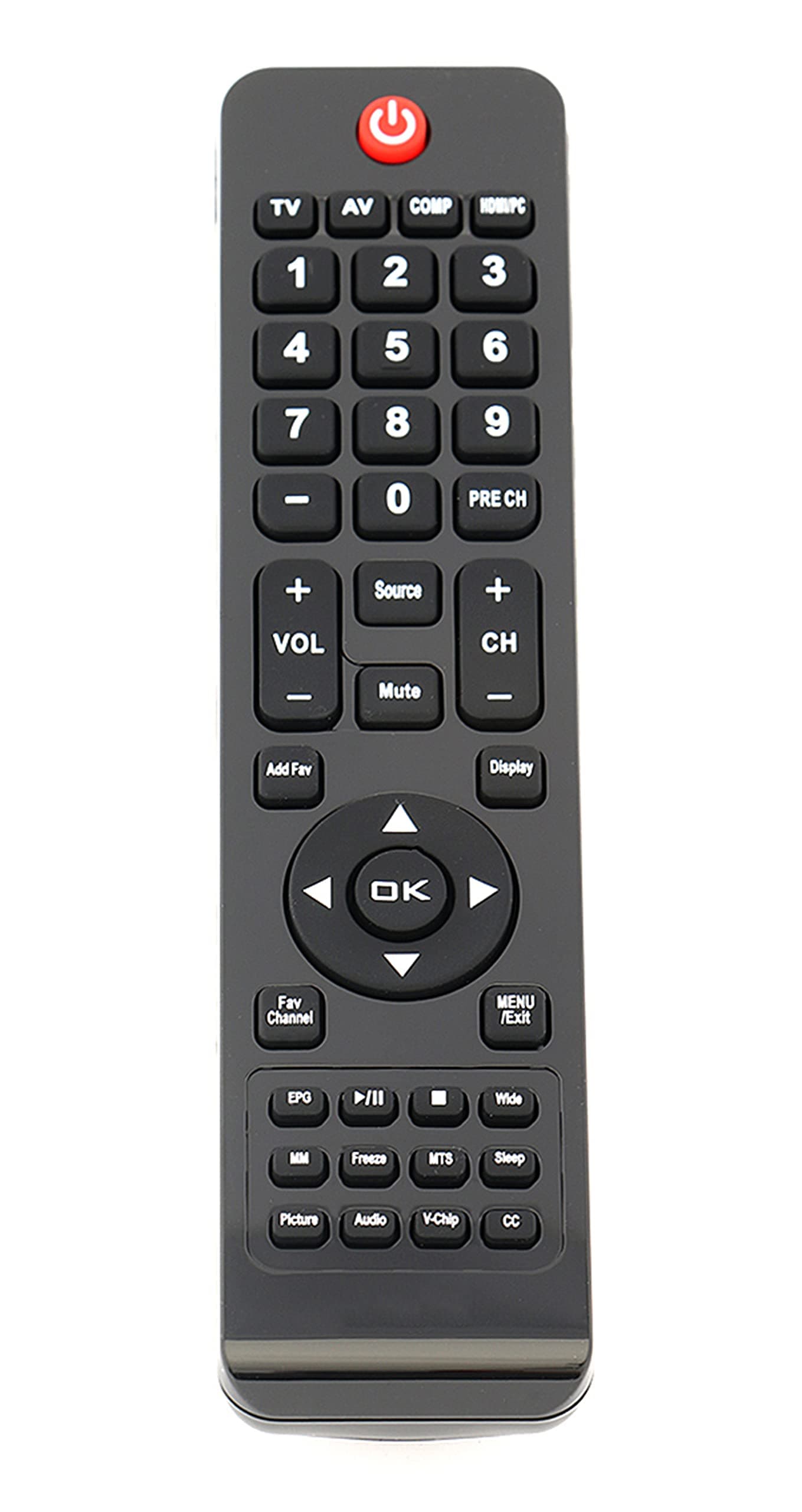 AULCMEET New Replacement Lost Remote for AOC LC42H163 LC32W163 LC32W063 98GR7BDBNEACD LC32W033 LE19W037 LE22H037 LE24H037 LCD TV