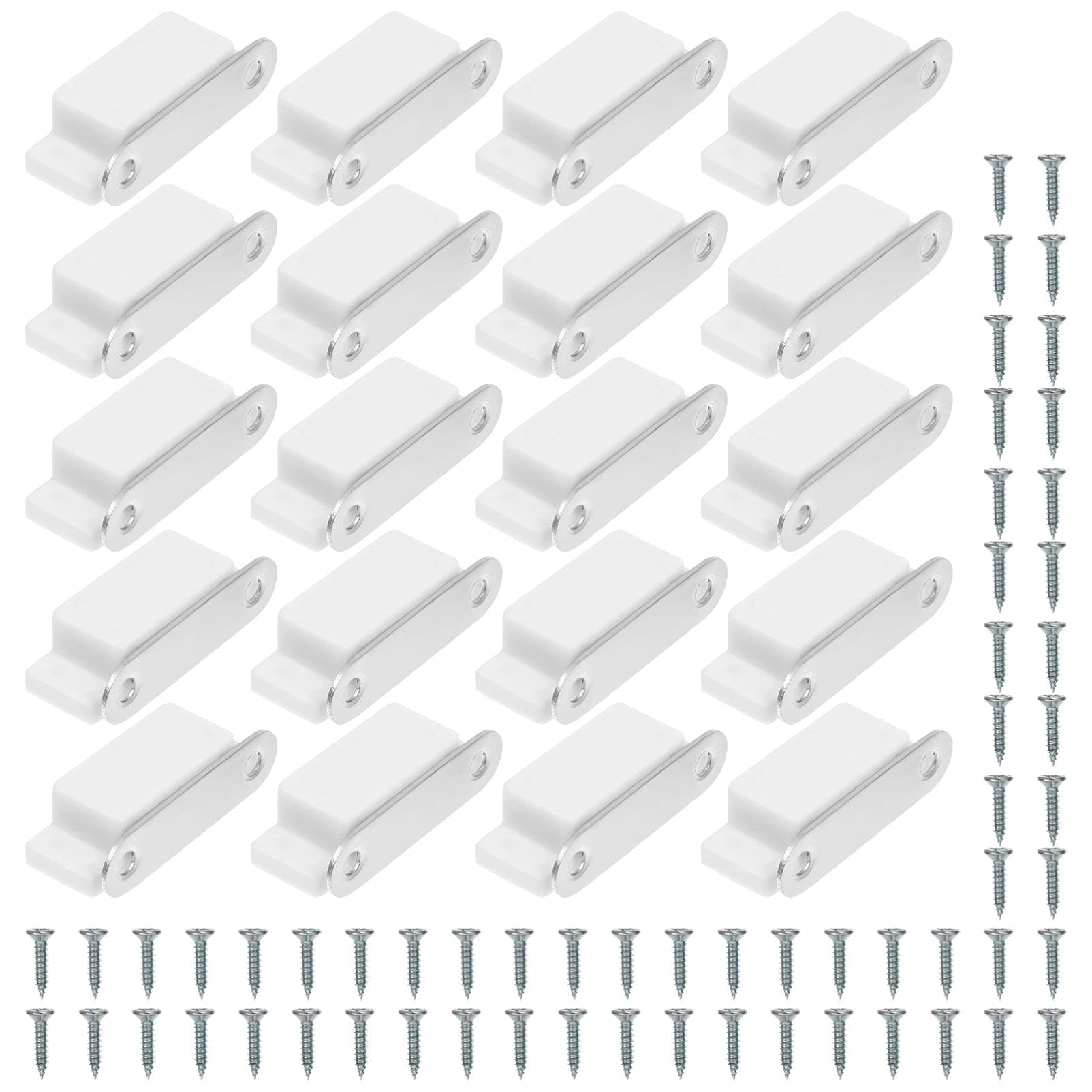 YARNOW Cabinet Door Magnet 20pcs Cabinet Magnets Magnetic Door Closure Catch For Kitchen Bathroom Cupboard Wardrobe Closet Closures Cabinet Door Drawer 9. 5x2. 1cm Cabinet Door Magnets
