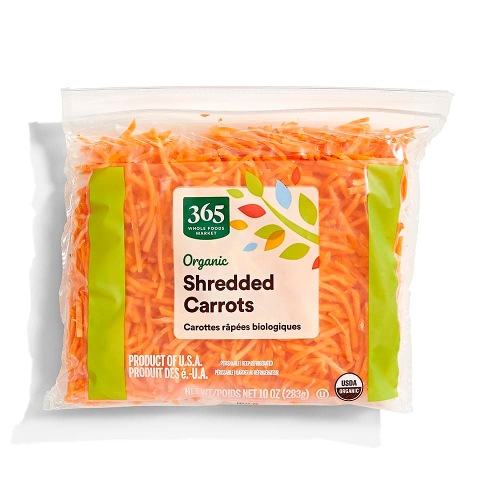 365 by Whole Foods Market, Organic Carrots, Shredded, 10 oz