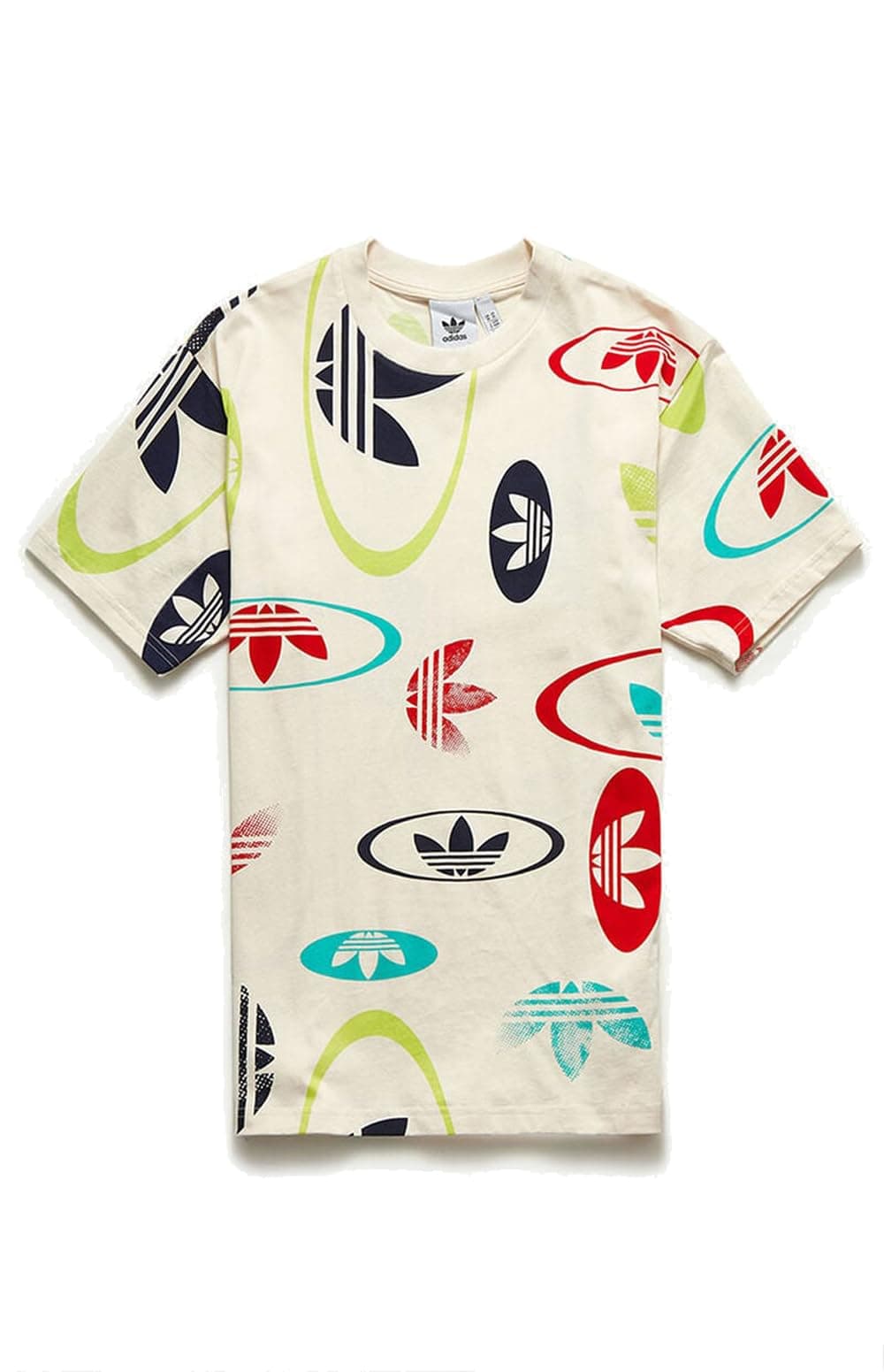 Mens All Over Print Logo T-Shirt, Wonder White/Multicolor