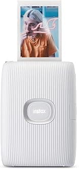 Fujifilm Instax Mini Link 2 Smartphone Photo Printer, Wireless, Portable, and Lightweight Instant Film Printer, Bluetooth, Compatible on iPhone IOS or Android Devices - Clay White (Renewed)