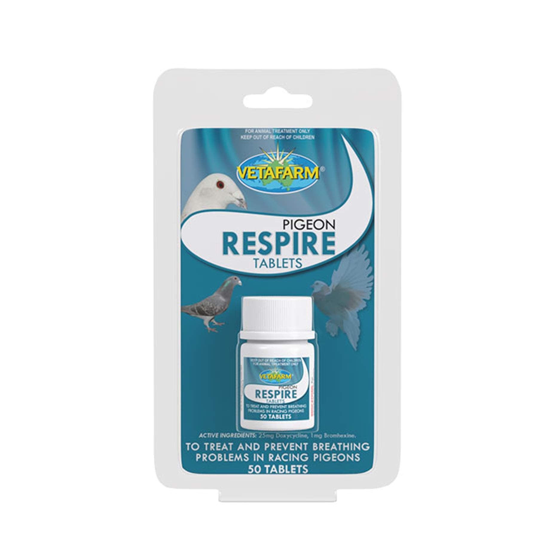 Vetafarm Products Pigeon Respire Tablets