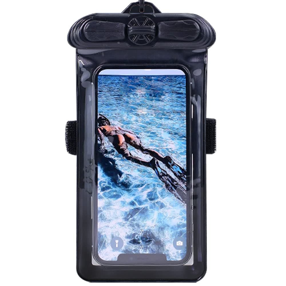Vaxson Phone Case Black, Compatible with Lenovo Vibe P1m Waterproof Pouch Dry Bag [ Not Screen Protector Film ]