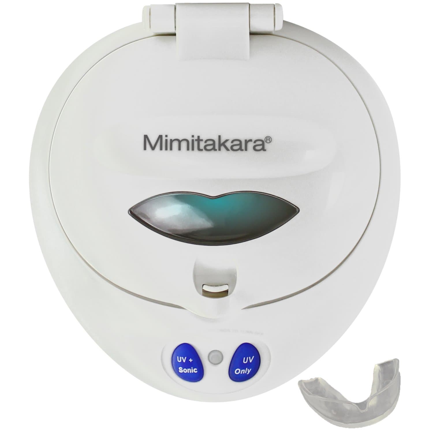 2 Pack Mimitakara Electronic Denture Oral Cleaner - Night, Sport, Mouth Guard - Denture - Teeth Retainer Bath. Sonic Vibration Technology for Optimum Cleaning.