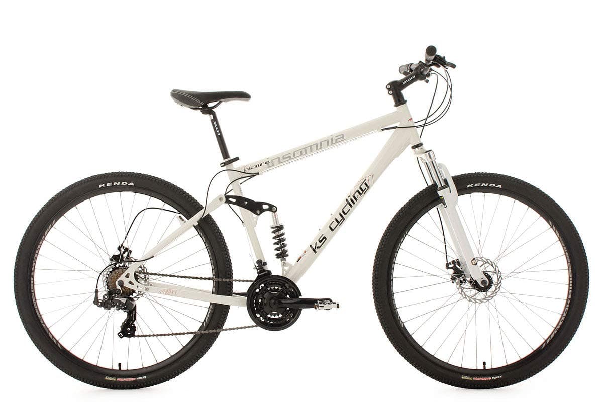KS Cycling Full Suspension Mountain Bike 29" Insomnia White 21 Gear