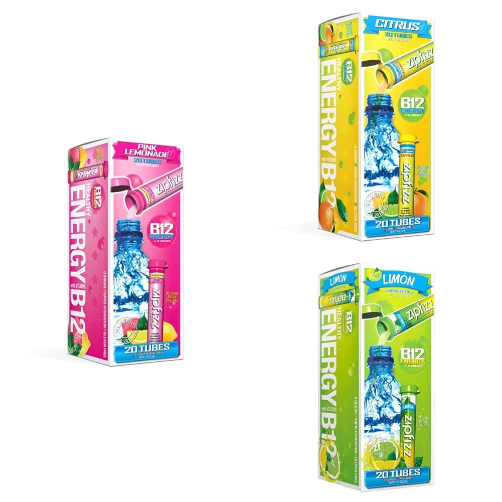 Healthy Energy Drink Mix, Hydration with B12 and Multi Vitamins (Citrus Bundle) 60 Count