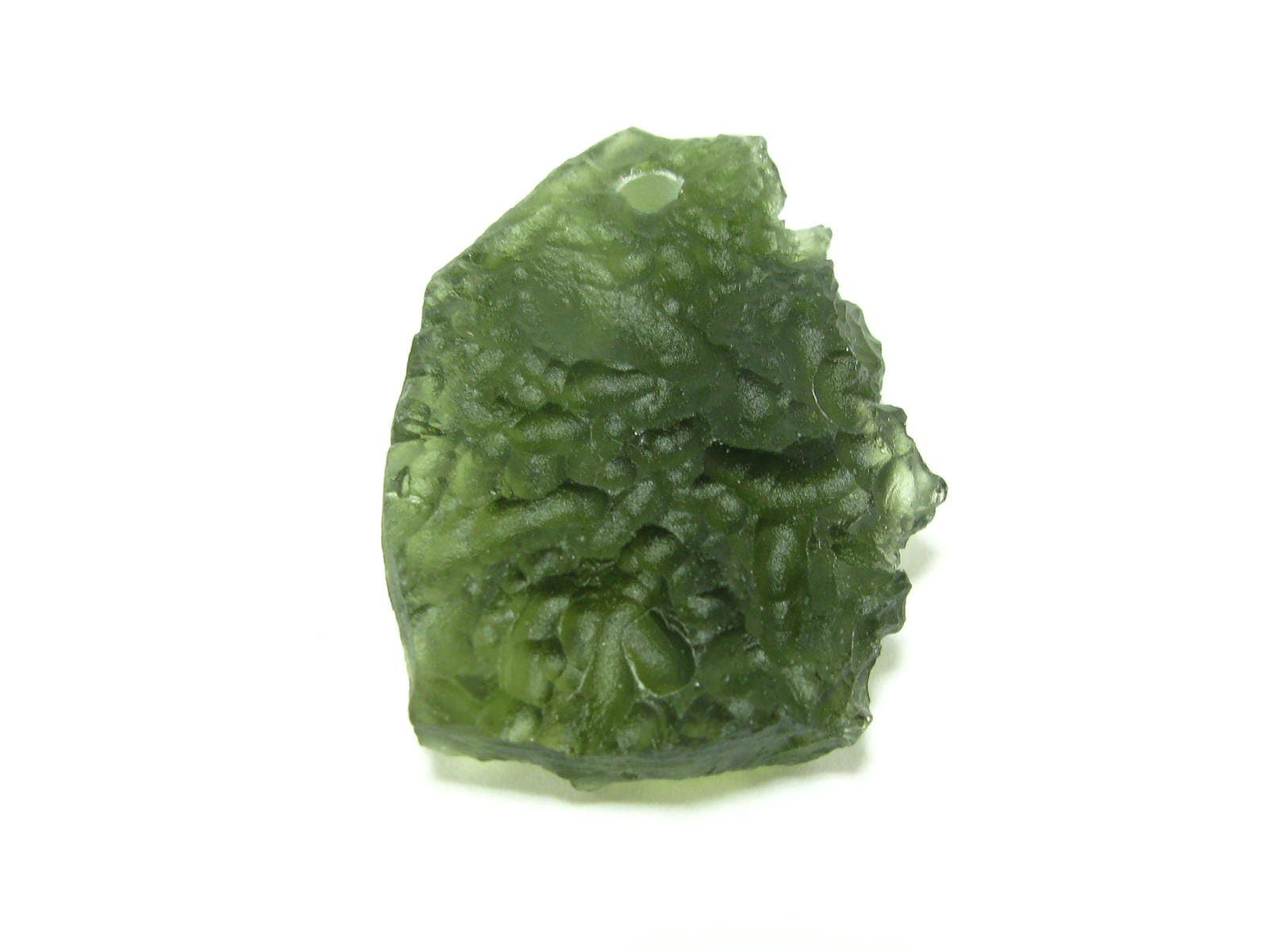 Moldavite Tektite Metal Free Pendant From Czech Republic - 1.4"