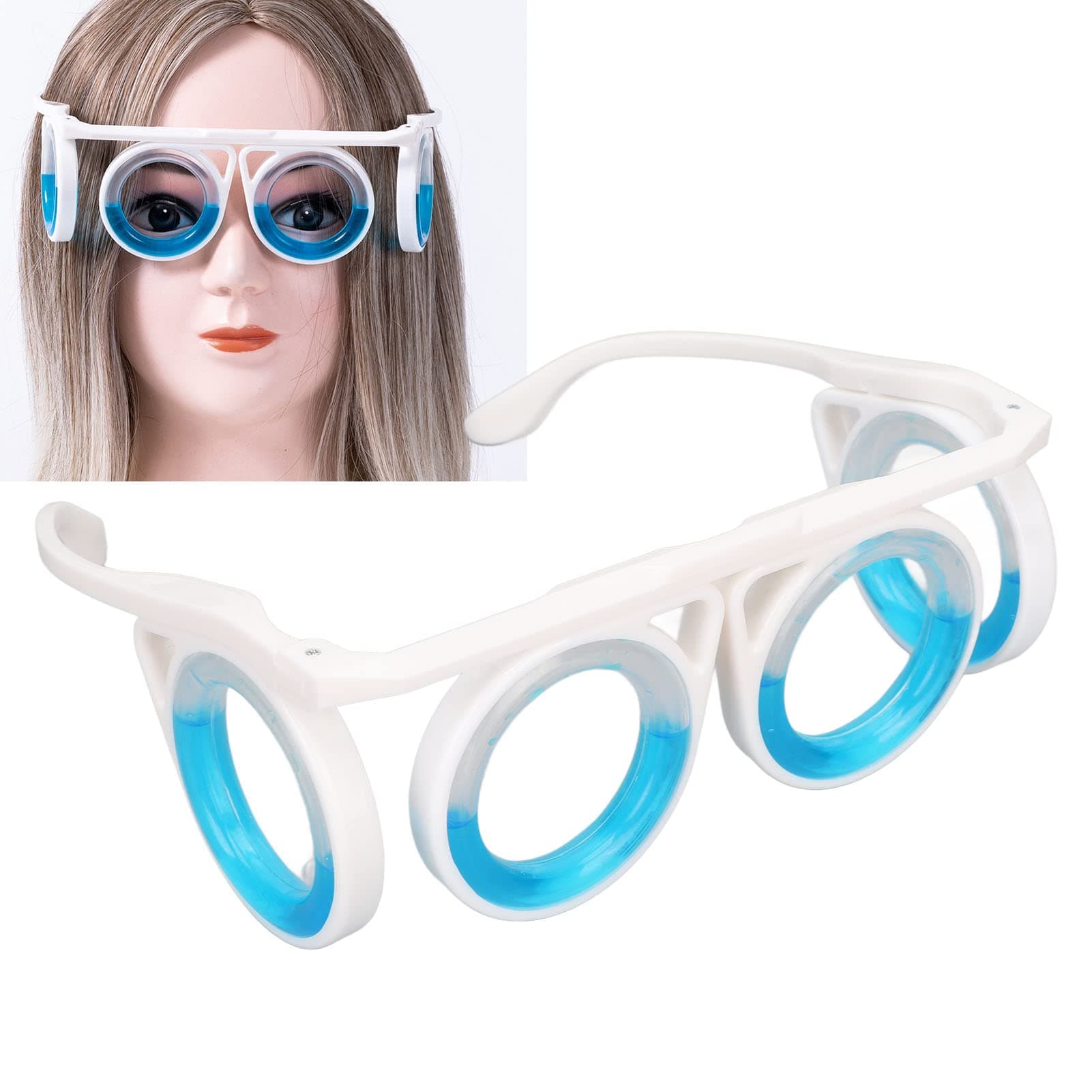 Motion Sickness Glasses, Liquid Design No Lenses Lightweight Anti Motion Sickness Glasses, Foldable Portable Raised Airsick Sickness Seasickness Glasses, for Traveling by Car, Airplane or Sea