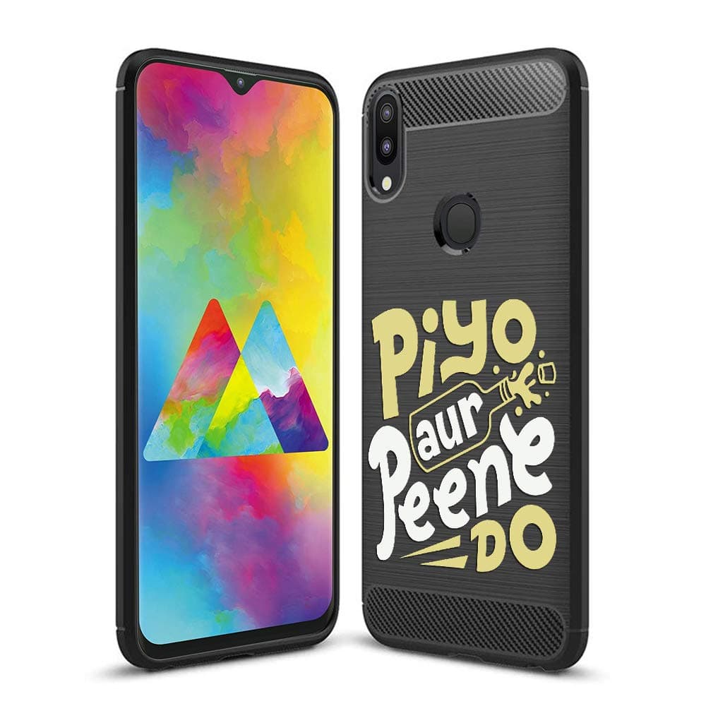 Fashionury PIYO AUR PEENE DO Back Cover Case for Samsung Galaxy M20 [Shock Proof,360 Degree Protection,Flexible] Rugged Armor Back Covers Cases for Samsung Galaxy M20