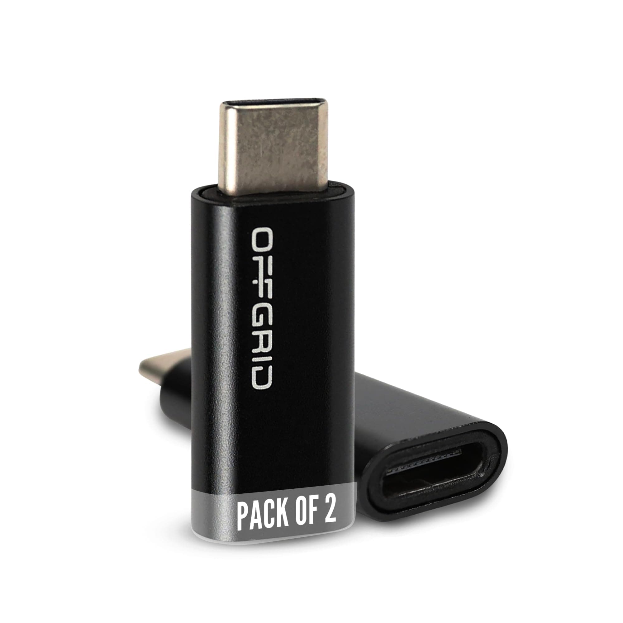OFFGRID USB Data Blocker Pro Type-C 3.0 (2-Pack) Pure USB Data Blocker for Cell Phones, Tablets, and Laptop, Block Unwanted Data Transfer, Safely Protect Against Juice Jacking