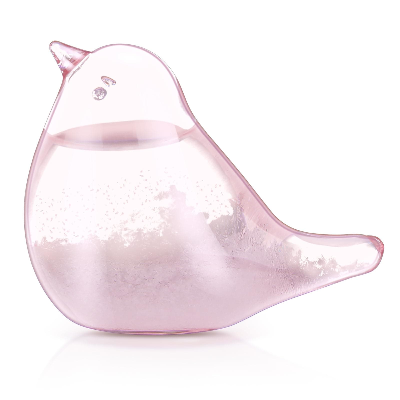 Storm Glass Weather Forecaster, Weather Station Bird Liquid Barometer Cute Creative Decorative Weather Predictor For Home Office, As Gift (Pink)
