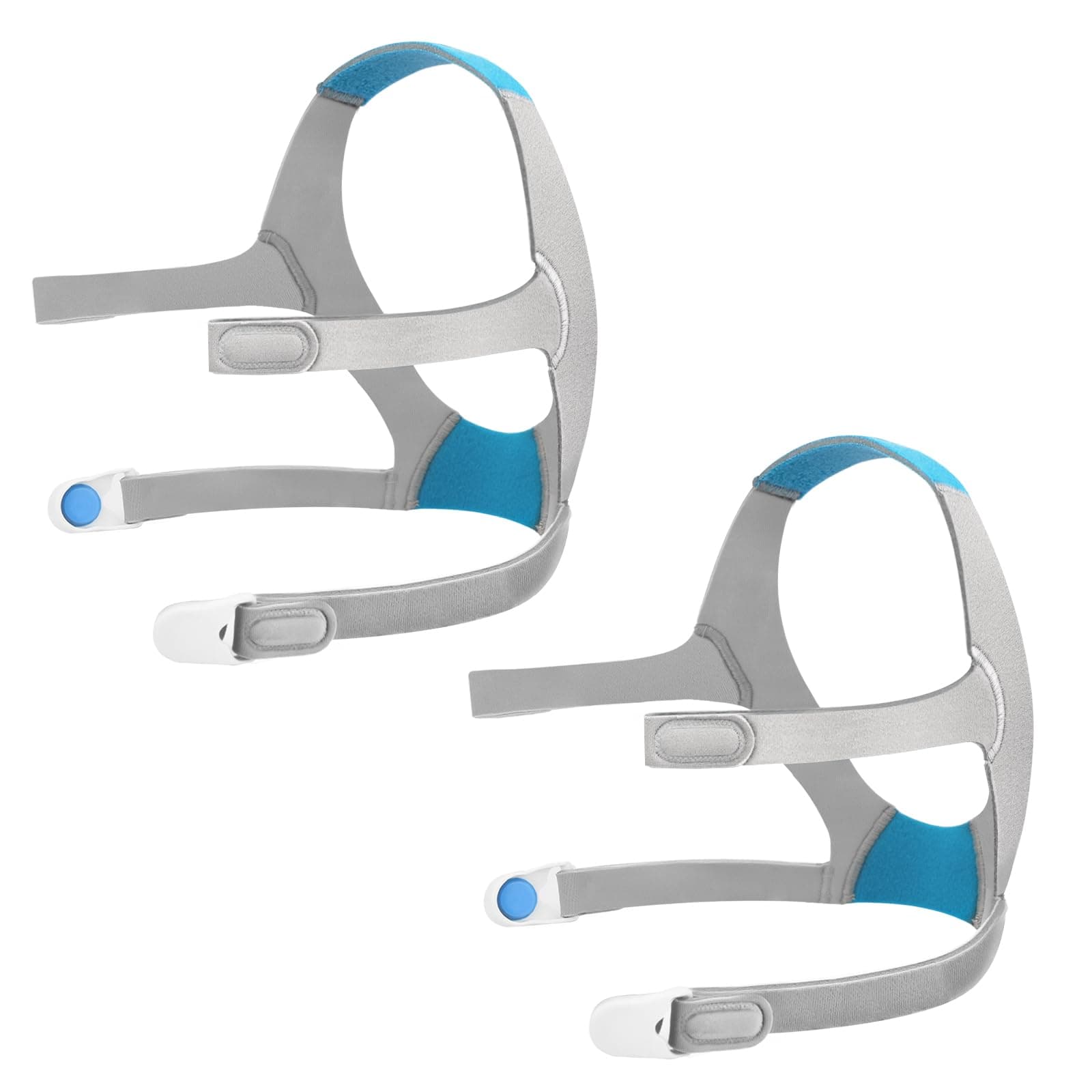 N20 Headgear Compatible with ResMed AirFit AirTouch Nasal Mask Headgear, N20 Full Face Mask Headgear Strap - Large (2 x Soft Breathable Headgear + 4 x Magnetic Clips)