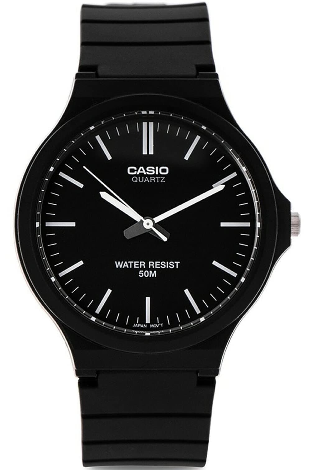 MW240 Series | Men’s Quartz Watch | 50M WR | Large Resin Case | Resin Glass | Resin Band | Large Arabic Numerals | Analog Watch | Easy to Read Display | 3 Year Battery