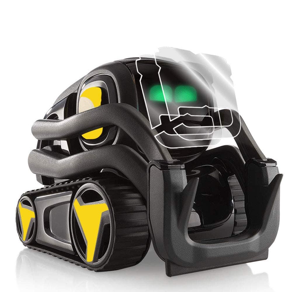 for Vector Robot Face Screen Guard Decoration KIT Protector from Unexpected Attacks of Kids and Pets.Include Wheels&Body Set 7 Units Decals+2 Units Screen Protector (Yellow)